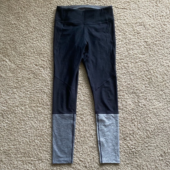 Outdoor Voices Black Dipped Leggings Sz Medium - Picture 2 of 10